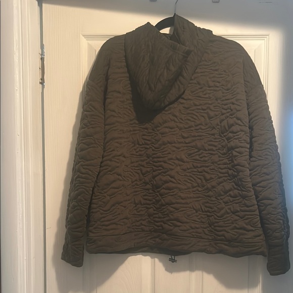 Nine West Olive Green Quilted Hoodie - Picture 9 of 10